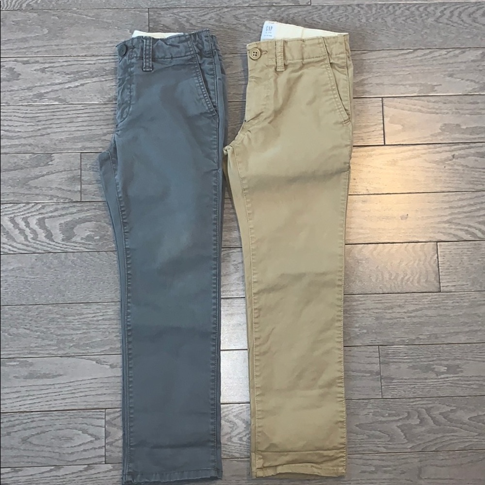 EUC Gap boys chino stretch bottom bundle, 7 Reg